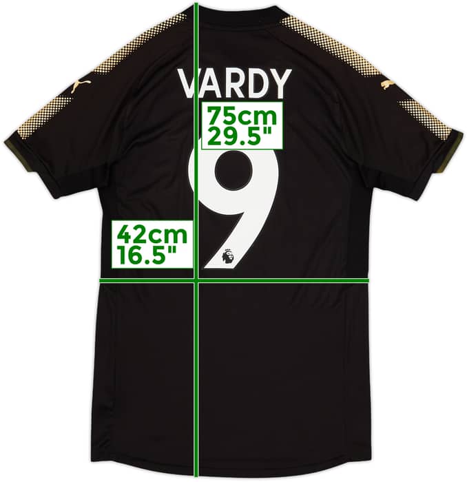 2017-18 Leicester Away Shirt Vardy #9 - 9/10 - (S)
