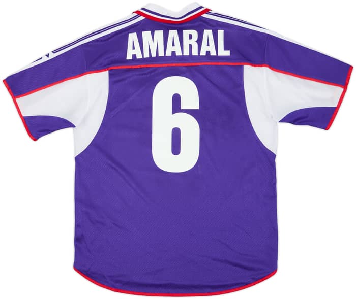 2001-02 Fiorentina Home Shirt Amaral #6 - 8/10 - (M)