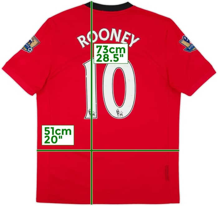 2009-10 Manchester United Home Shirt Rooney #10 - 5/10 - (M)