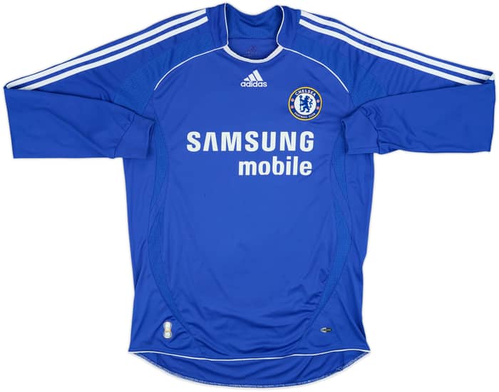 2006-08 Chelsea Home L/S Shirt Drogba #11 - 7/10 - (M)