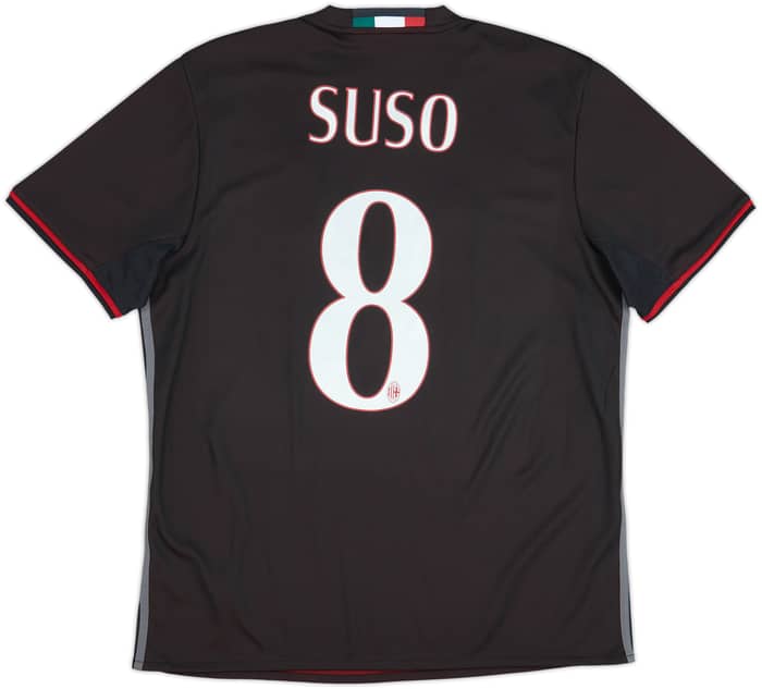 2016-17 AC Milan Home Shirt Suso #8 - 8/10 - (L)