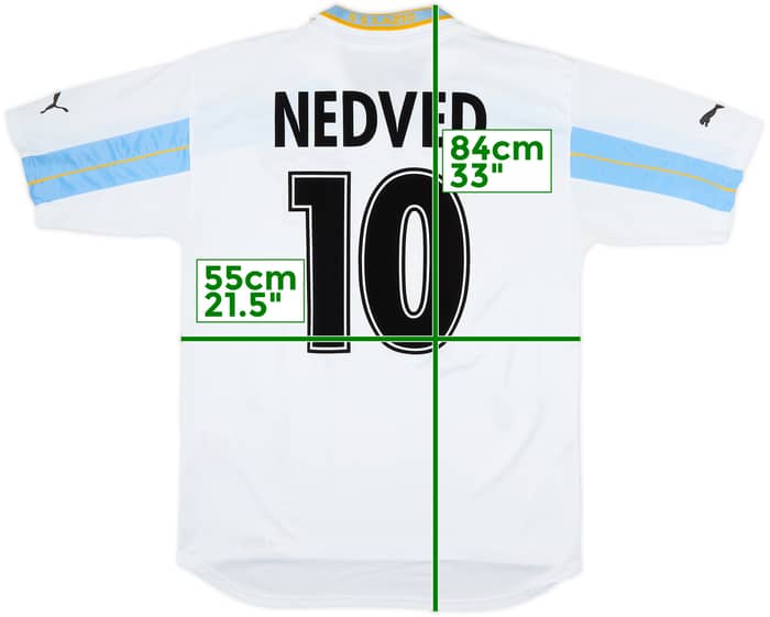 1999-00 Lazio Centenary Home Shirt Nedved #18 - 8/10 - (L)