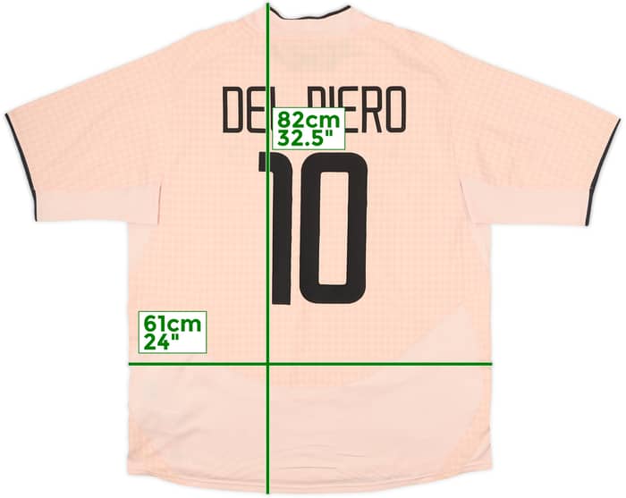 2003-04 Juventus Away Shirt Del Piero #10 - 10/10 - (XL)