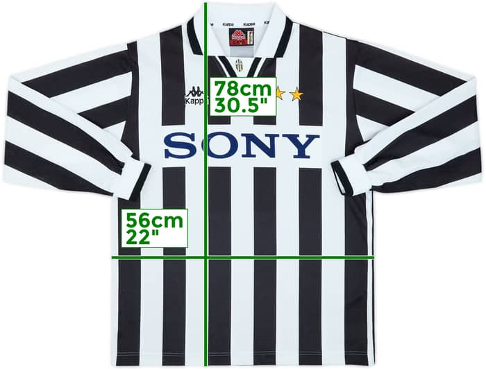 1995-97 Juventus Home L/S Shirt - 5/10 - (L)