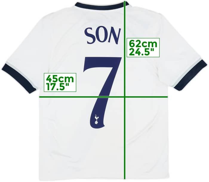2015-16 Tottenham Home Shirt Son #7 - 6/10 - (XL.Boys)