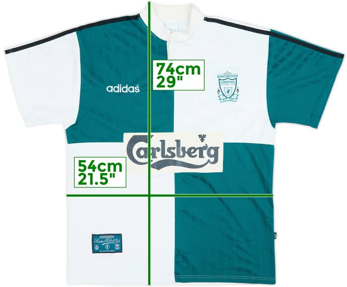 1995-96 Liverpool Camiseta de visitante - 6/10 - (L)