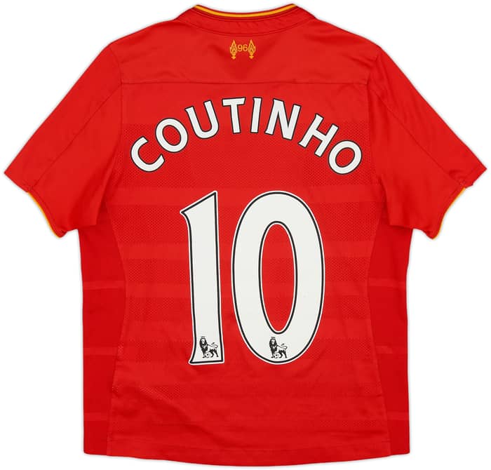 2016-17 Liverpool Home Shirt Coutinho #10 - 5/10 - (M.Boys)