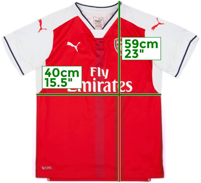 2016-17 Arsenal Home Shirt - 6/10 - (L.Boys)