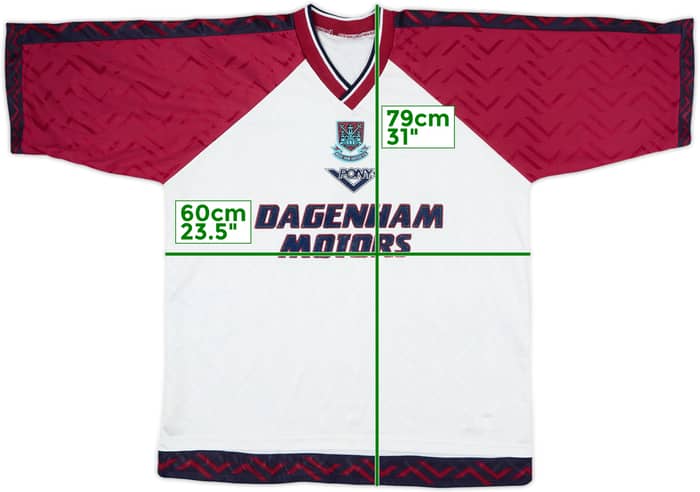 1994-96 West Ham Third Shirt - 6/10 - (XL)