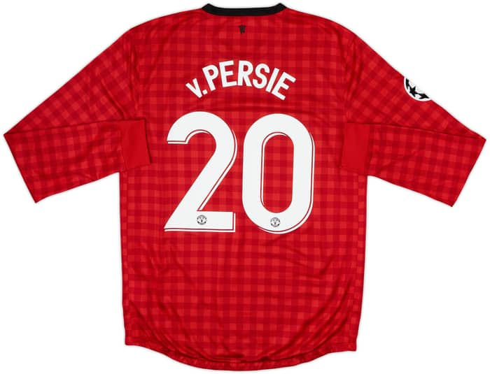 2012-13 Manchester United Home L/S Shirt v.Persie #20 - 4/10 - (M)