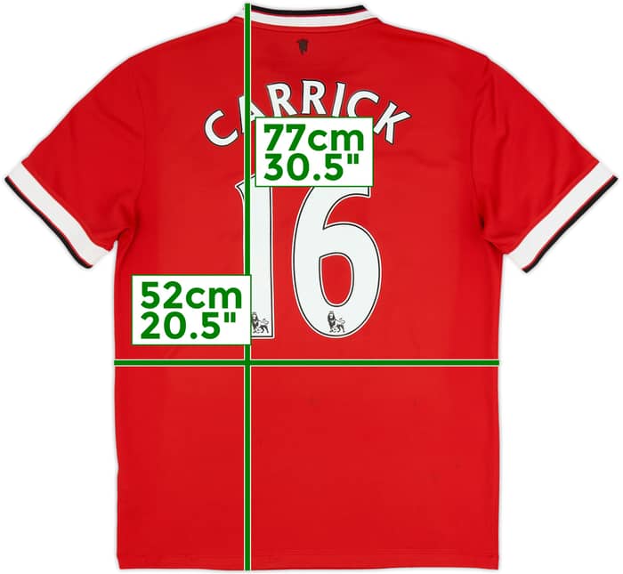 2014-15 Manchester United Home Shirt Carrick #16 - 5/10 - (M)