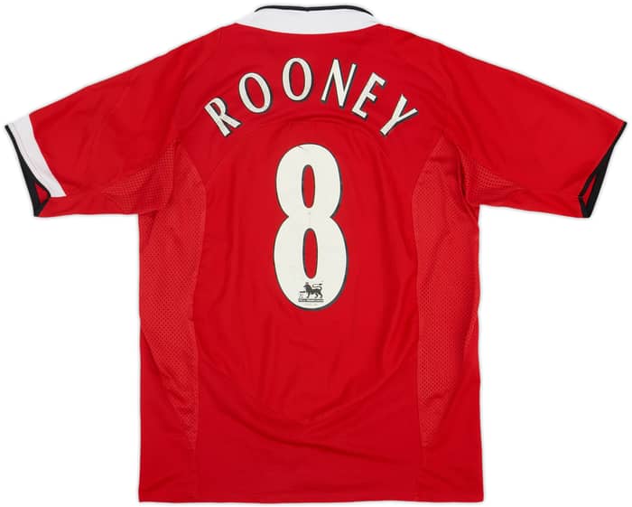2004-06 Manchester United Home Shirt Rooney #8 - 7/10 - (S)
