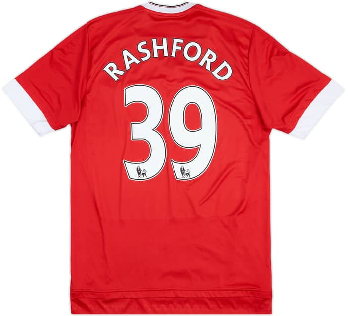 2015-16 Manchester United Home Shirt Rashford #39 - 7/10 - (M)