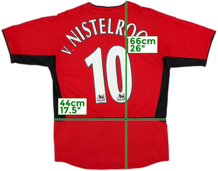 2002-04 Manchester United Home Shirt v.Nistelrooy #10 - 6/10 - (L)