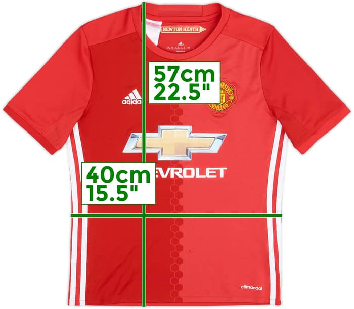 2016-17 Manchester United Home Shirt - 8/10 - (M.Boys)