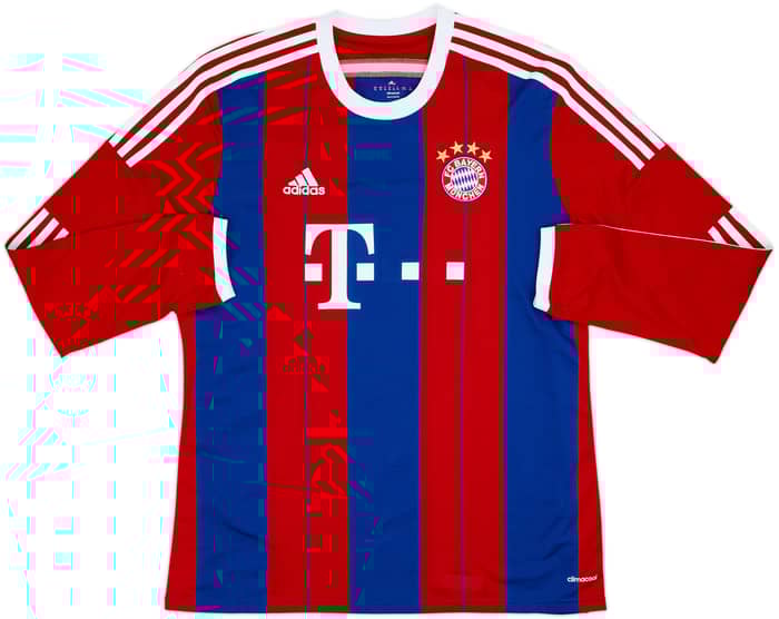 2014-15 Bayern Munich Home L/S Shirt Lewandowski #9 - 8/10 - (XL)