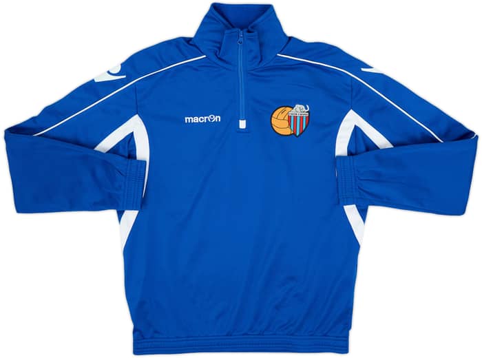 Top de entrenamiento 1/4 Zip Macron del Catania 2015-16 - 8/10 - (S)