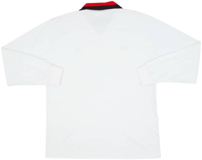 Camiseta de visitante europea L/S del AC Milan 1989-90 - 9/10 - (XL)