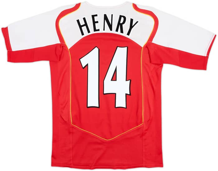 2004-05 Arsenal Home Shirt Henry #14 - 8/10 - (XL.Boys)