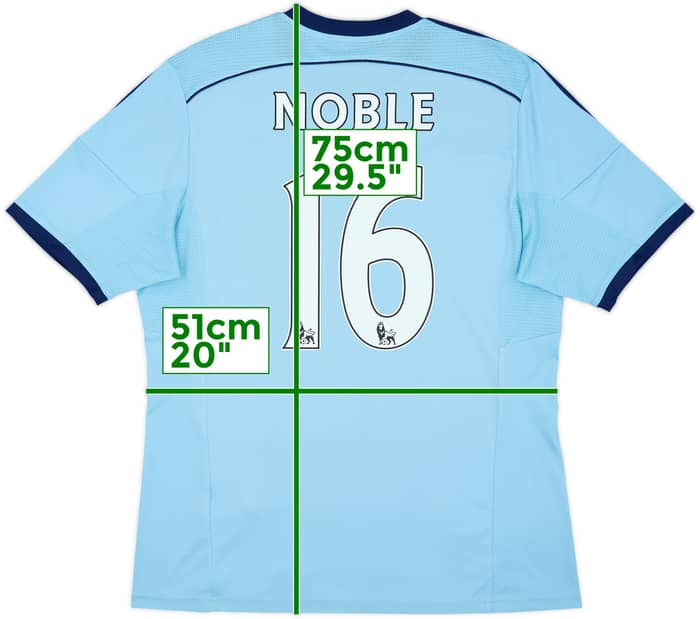 2014-15 West Ham Away Shirt Noble #16 - 8/10 - (L)