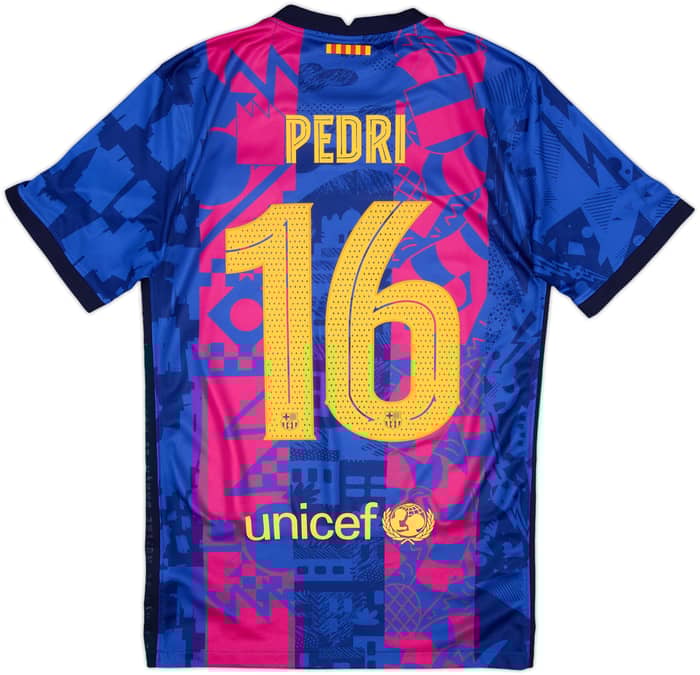 2021-22 Barcelona Third Shirt Pedri #16 - 8/10 - (XS)