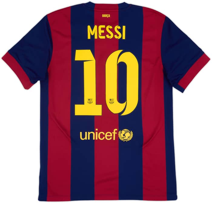 2014-15 Barcelona Home Shirt Messi #10 - 8/10 - (M)