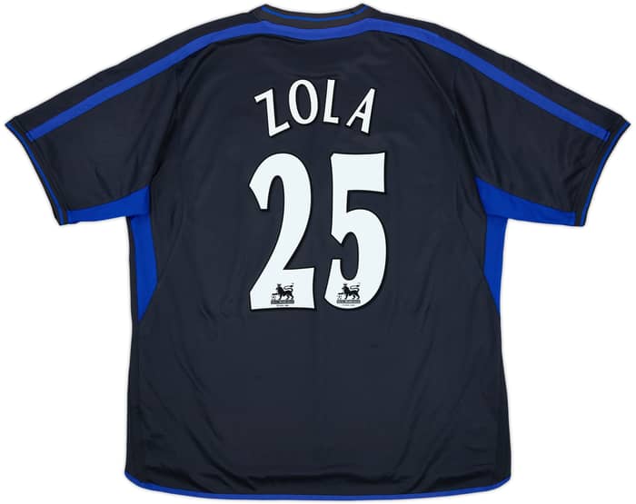 2002-04 Chelsea Camiseta de visitante Zola #25 - 8/10 - (XXL)