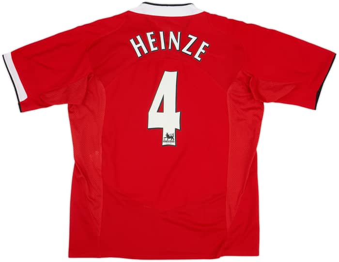2004-06 Manchester United Home Shirt Heinze #4 - 8/10 - (XL)