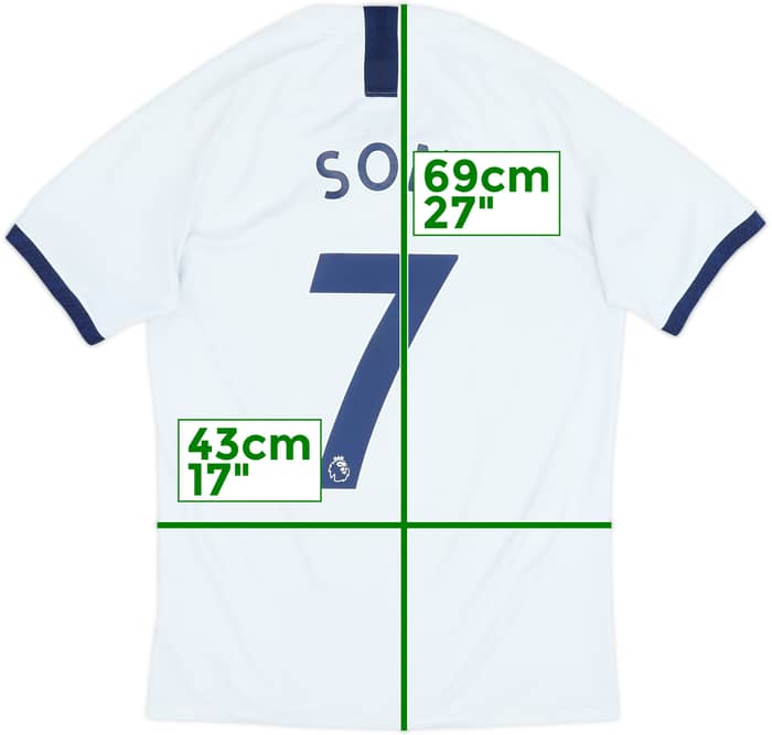 2019-20 Tottenham Home Shirt Son #7 - 6/10 - (S)