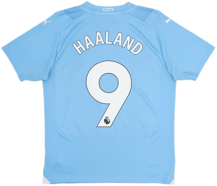 2023-24 Manchester City Home Shirt Haaland #9 - 6/10 - (M)