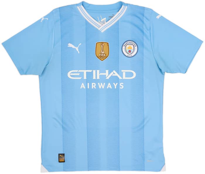 2023-24 Manchester City Home Shirt Haaland #9 - 6/10 - (M)