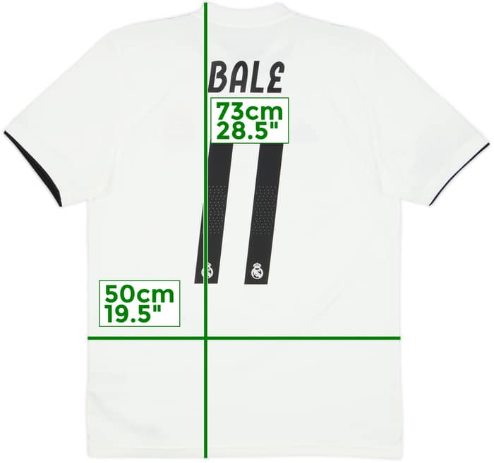 2018-19 Real Madrid Home Shirt Bale #11 - 10/10 - (M)