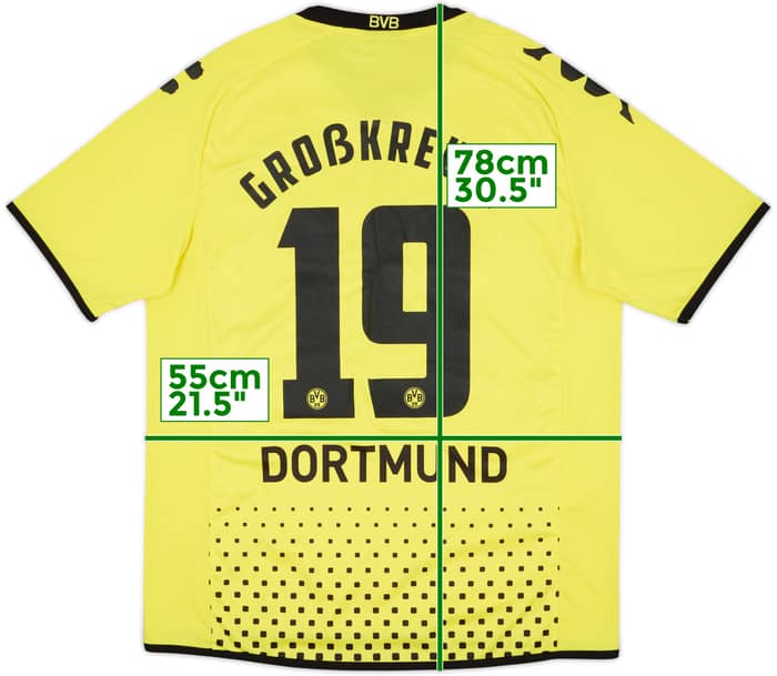 2011-12 Borussia Dortmund Home Shirt Grosskreutz #19 - 5/10 - (XL)