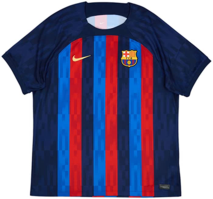 2022-23 Barcelona Home Shirt Lewandowski #9 - 10/10 - (XL)