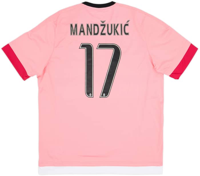 Camiseta de visitante de la Juventus 2015-16 Mandzukic #17 (XL)
