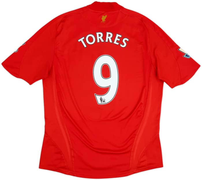 2008-10 Liverpool Home Shirt Torres #9 - 8/10 - (L)