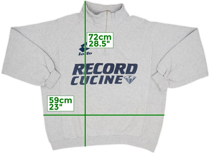 1994-96 Napoli Lotto 1/4 Zip Sudadera de entrenamiento - 4/10 - (L)