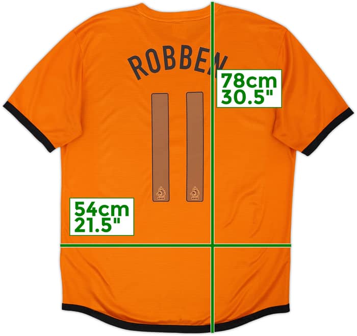 2012-13 Netherlands Home Shirt Robben #11 - 6/10 - (L)