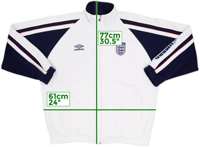 2000-01 England Umbro Track Jacket - 7/10 - (M)