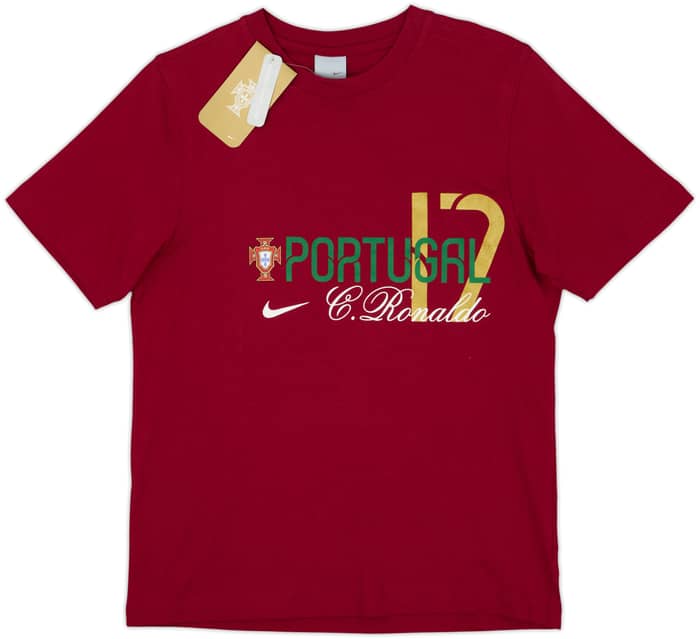 2006 Portugal Nike Cristiano Ronaldo Cotton Tee #17 (S)