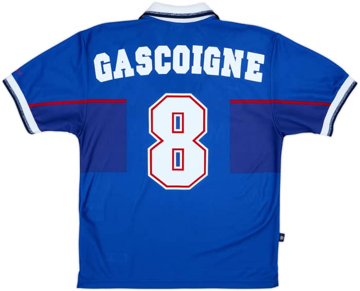 1997-99 Rangers Home Shirt Gascoigne #8 - 8/10 - (S)