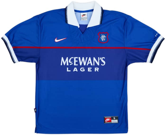 1997-99 Rangers Home Shirt Gascoigne #8 - 8/10 - (S)
