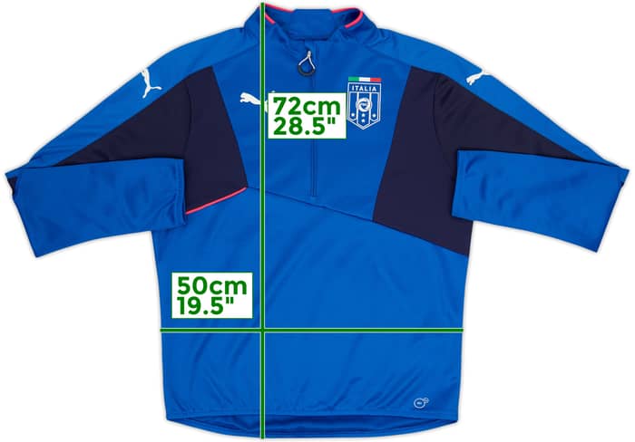 2014-15 Italy Puma 1/2 Zip Drill Top - 10/10 - (M)