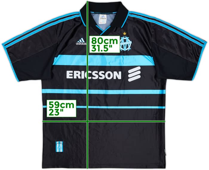 1999-00 Olympique Marseille Tercera Camiseta - 8/10 - (XL)