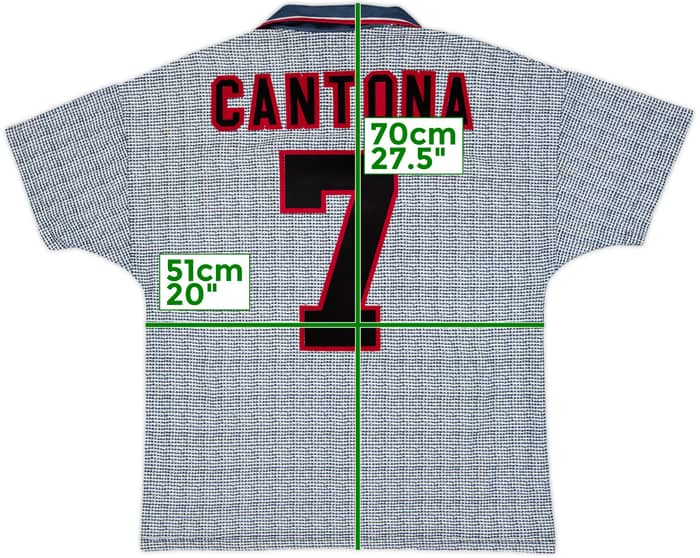 1995-96 Manchester United Away Shirt Cantona #7 - 6/10 - (M)