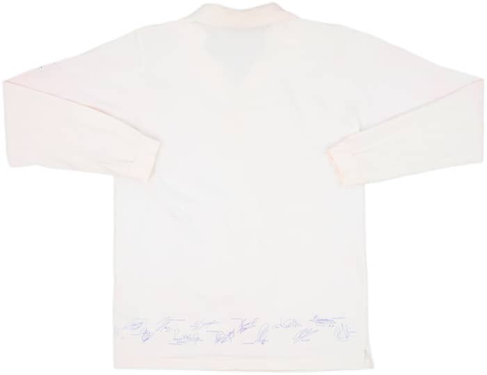 2002-03 Real Madrid 'Signed' Cotton L/S Shirt - 5/10 - (L)