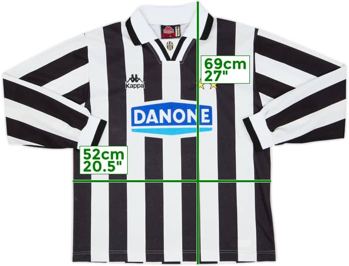 1994-95 Juventus Home L/S Shirt - 8/10 - (S)