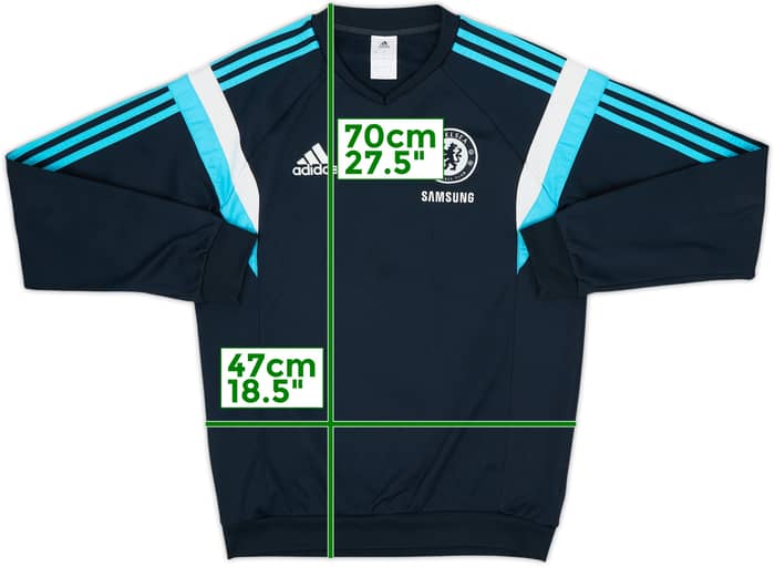 2014-15 Chelsea adidas Sweat Top - 5/10 - (S)