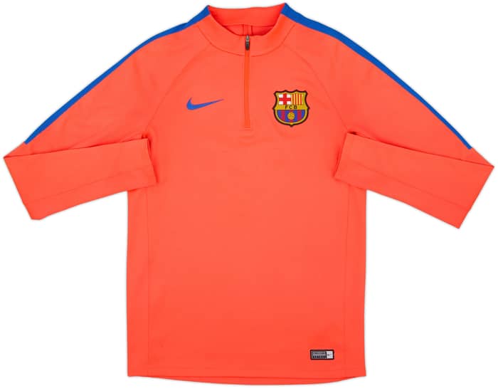 2016-17 Barcelona Nike 1/4 Zip Training Top - 8/10 - (S)