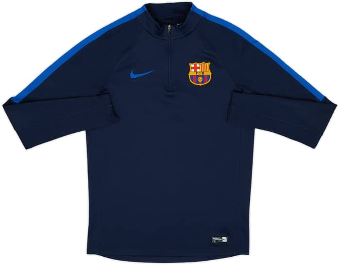 2016-17 Barcelona Nike 1/4 Zip Drill Top - 8/10 - (S)